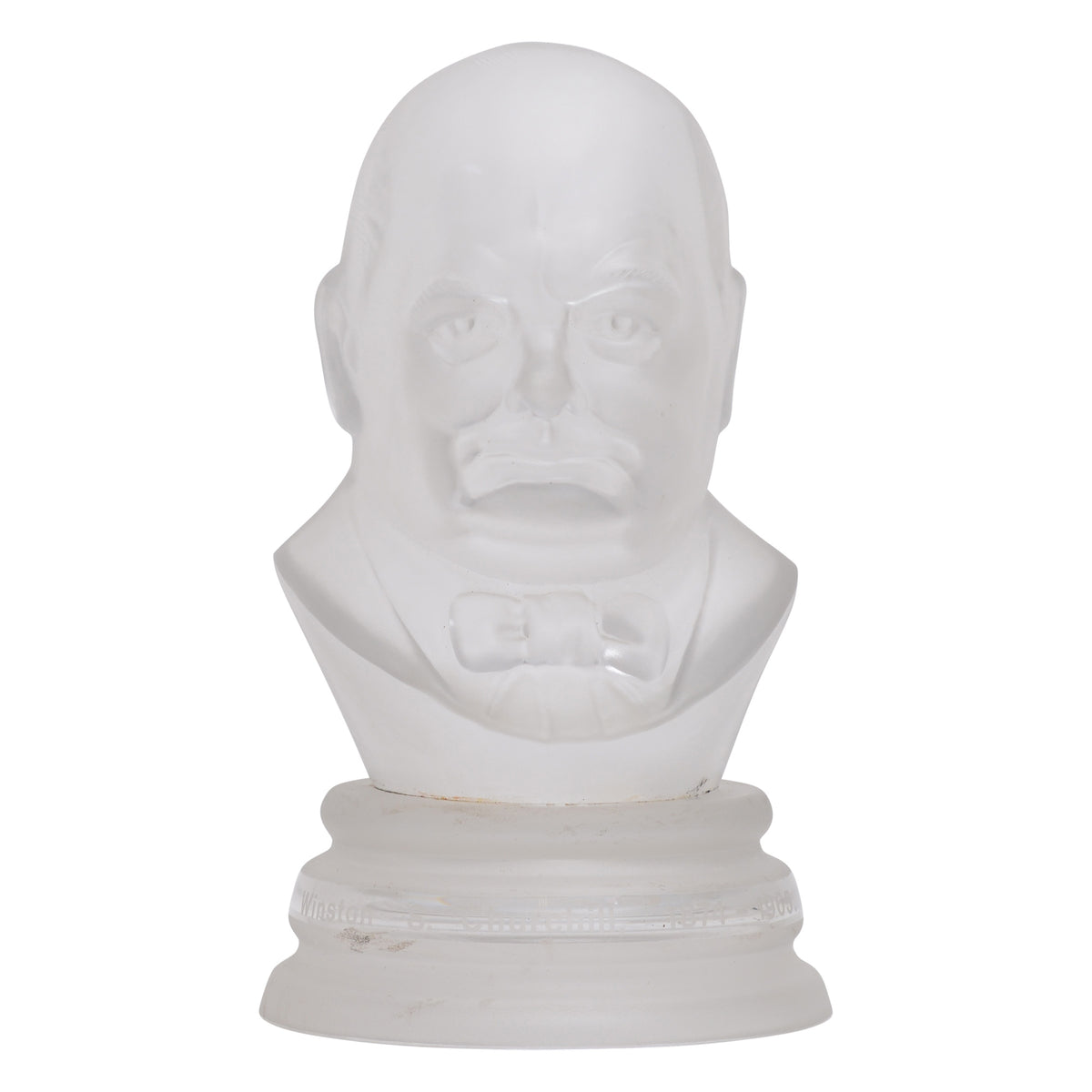 Sir Winston Churchill crystal sculpture
