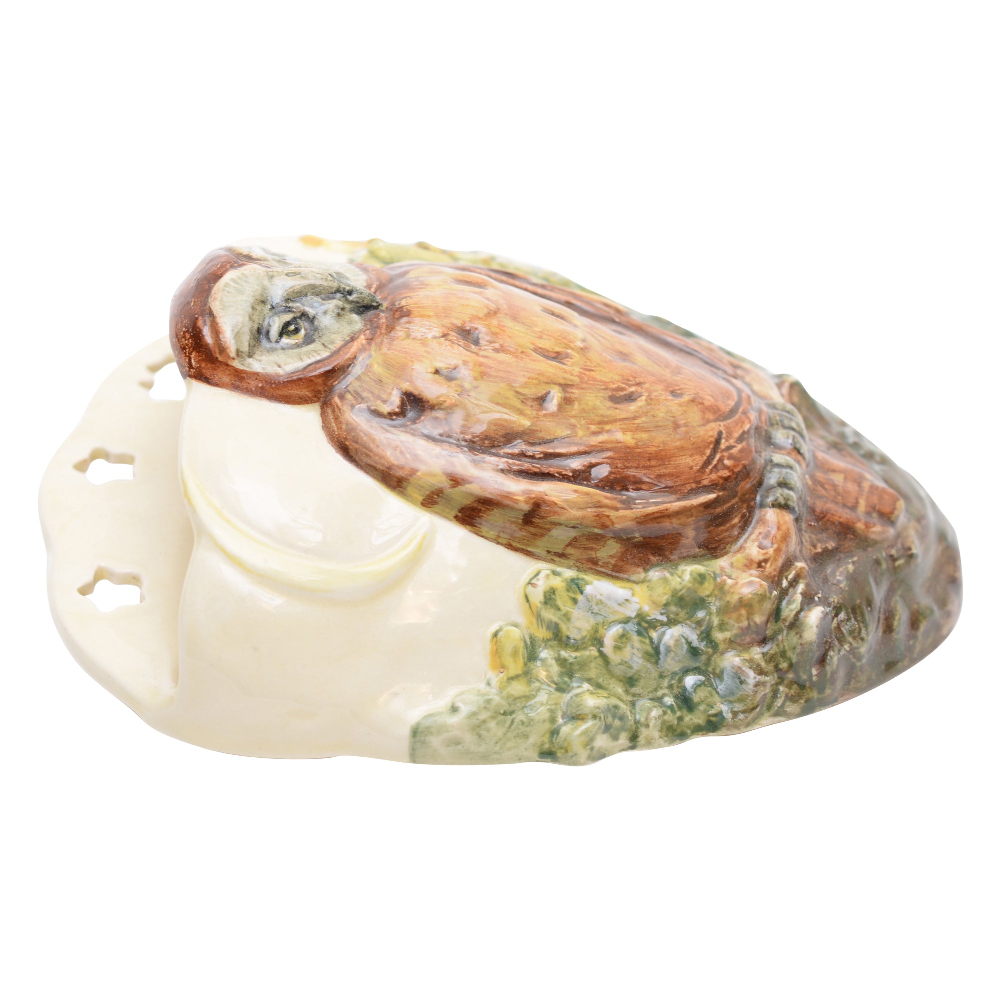 Owl wall pocket animal figurine