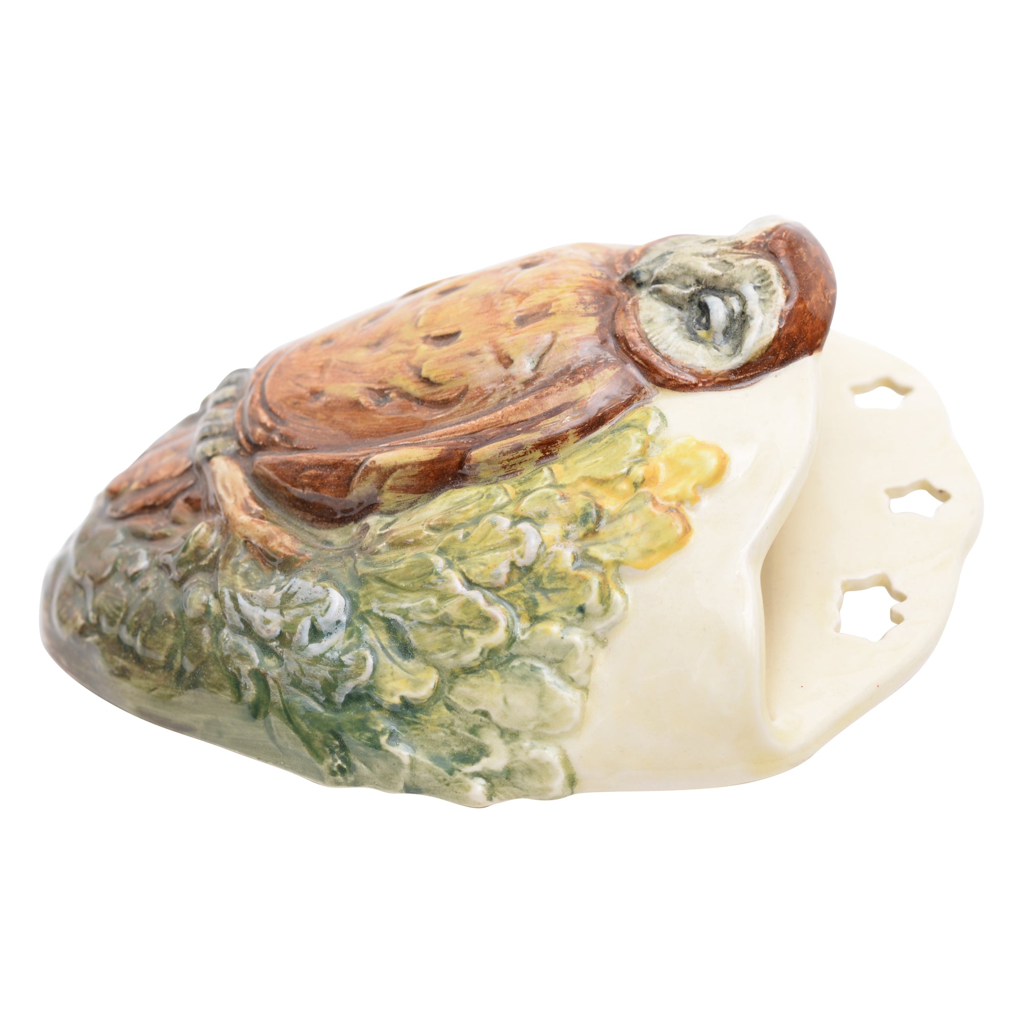 Owl wall pocket animal figurine