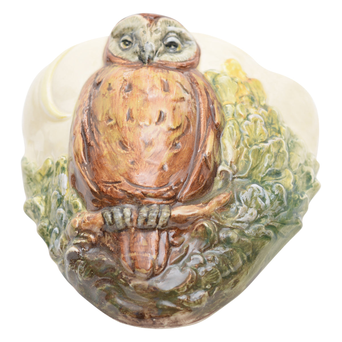 Owl wall pocket animal figurine