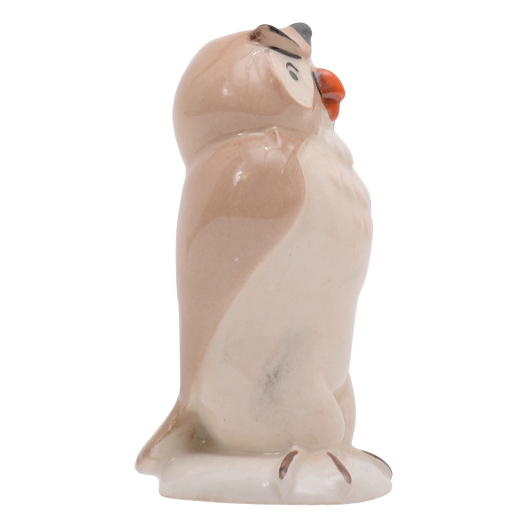 Owl Brown Backstamp owl bird sculpture