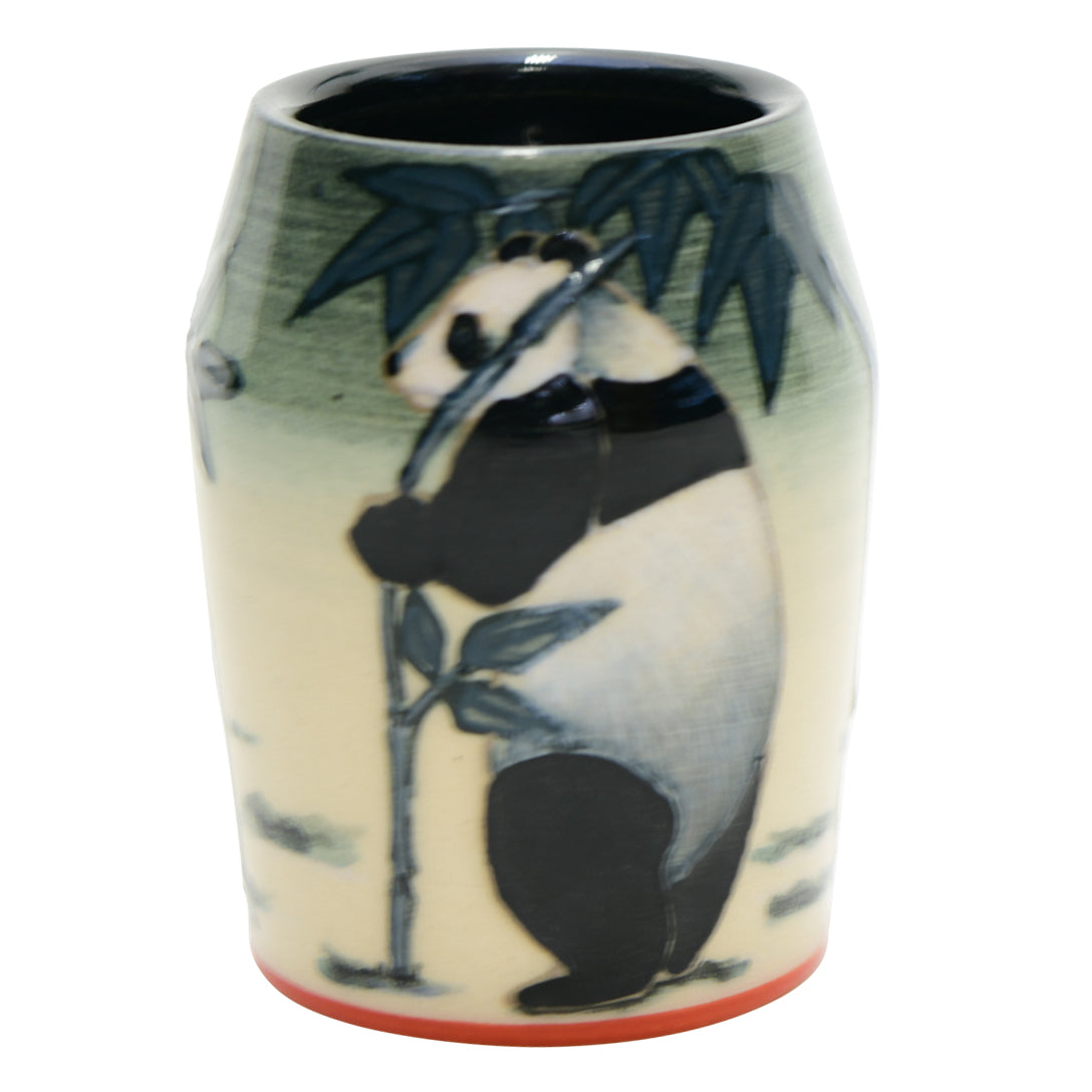 Panda barrel vase