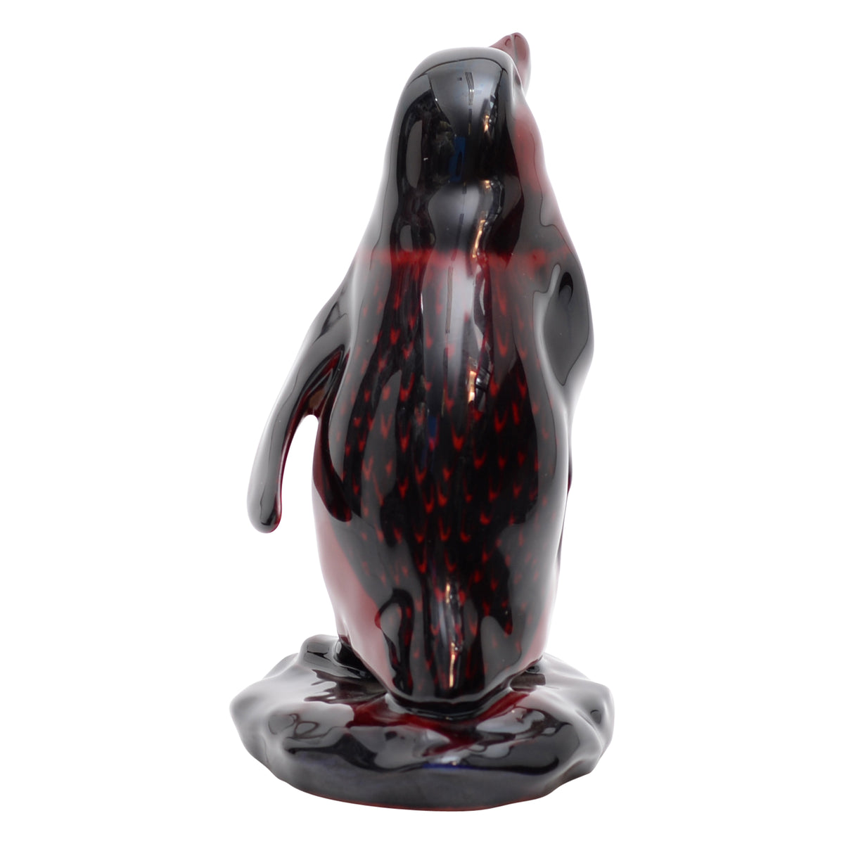 Penguin on a Rock Flambe by Noke