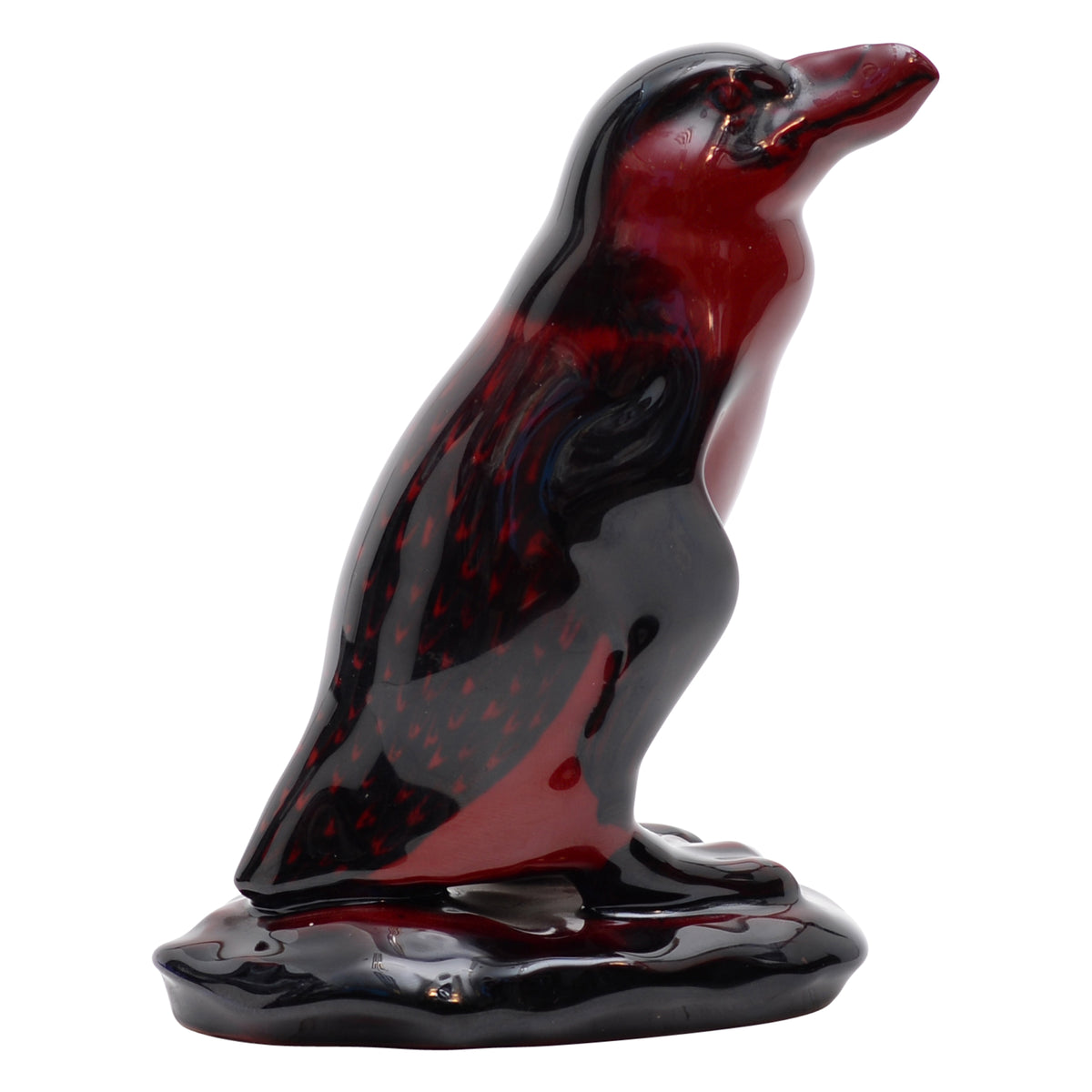 Penguin on a Rock Flambe by Noke