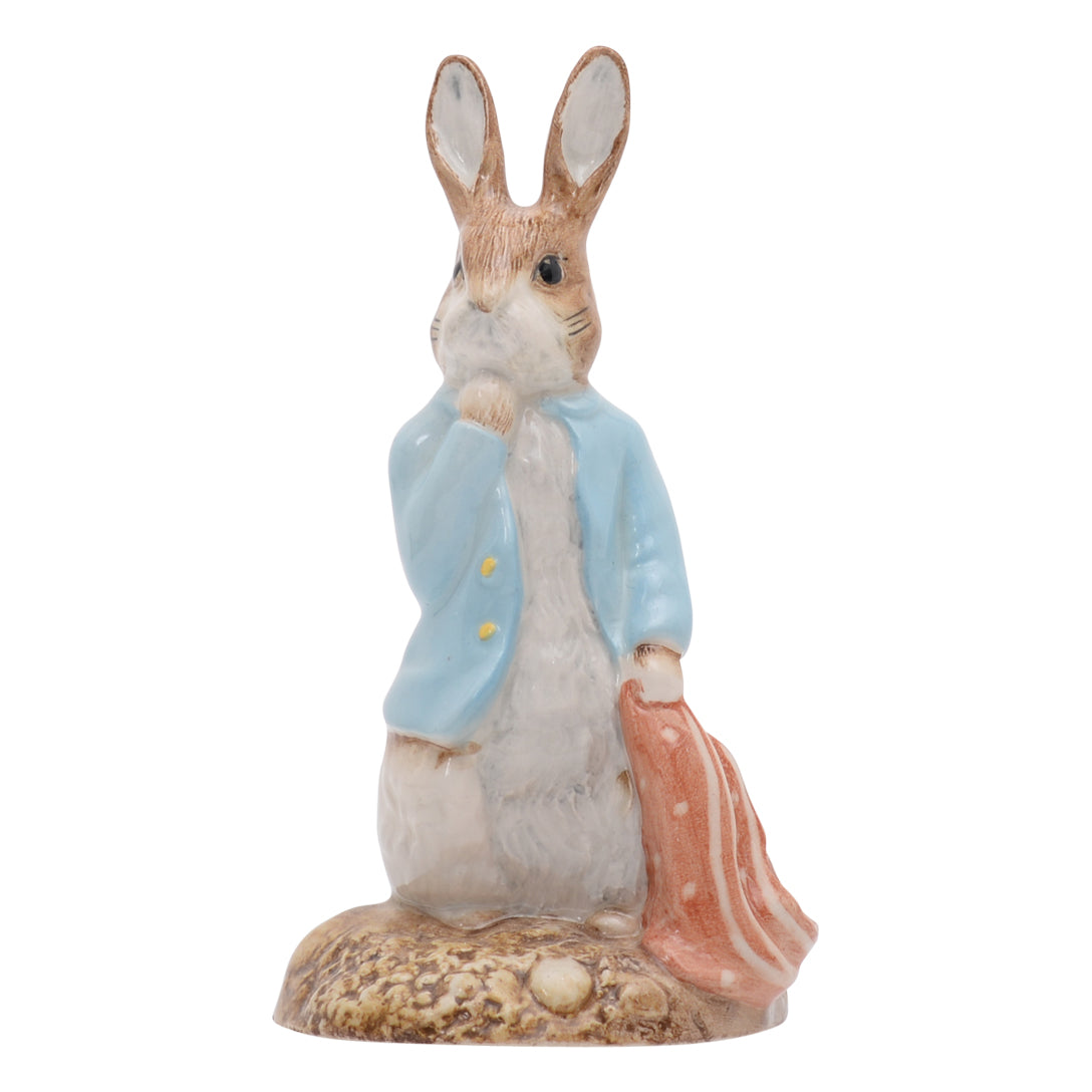 Peter&amp; Red Pocket Handckerchief bunny sculpture