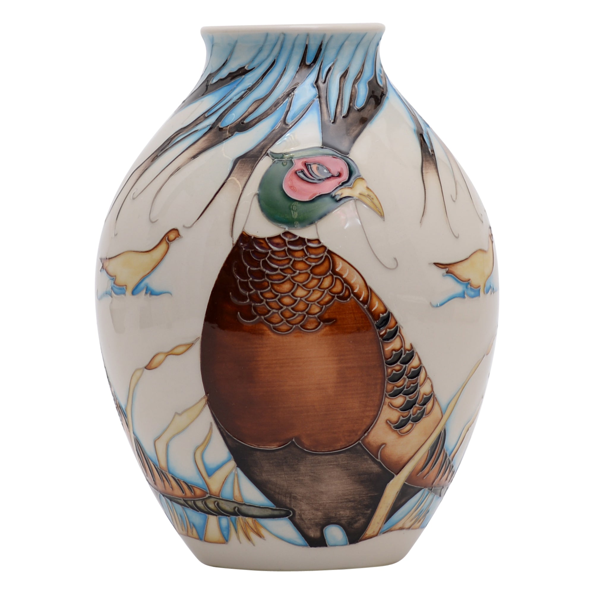 Pheasants of hollow vase trial shape 3