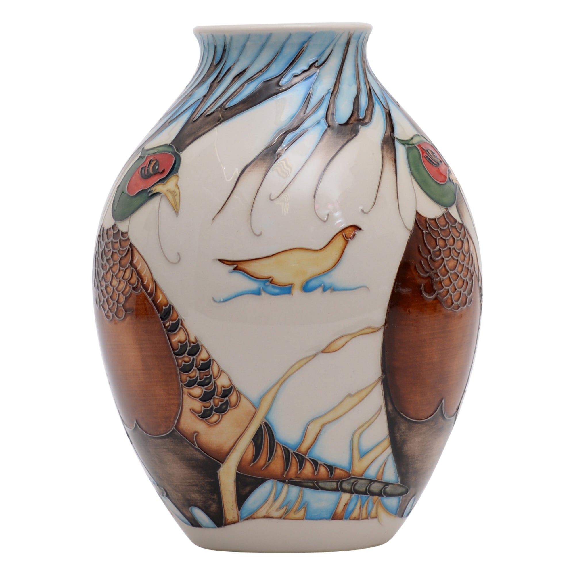 Pheasants of hollow vase trial shape 3