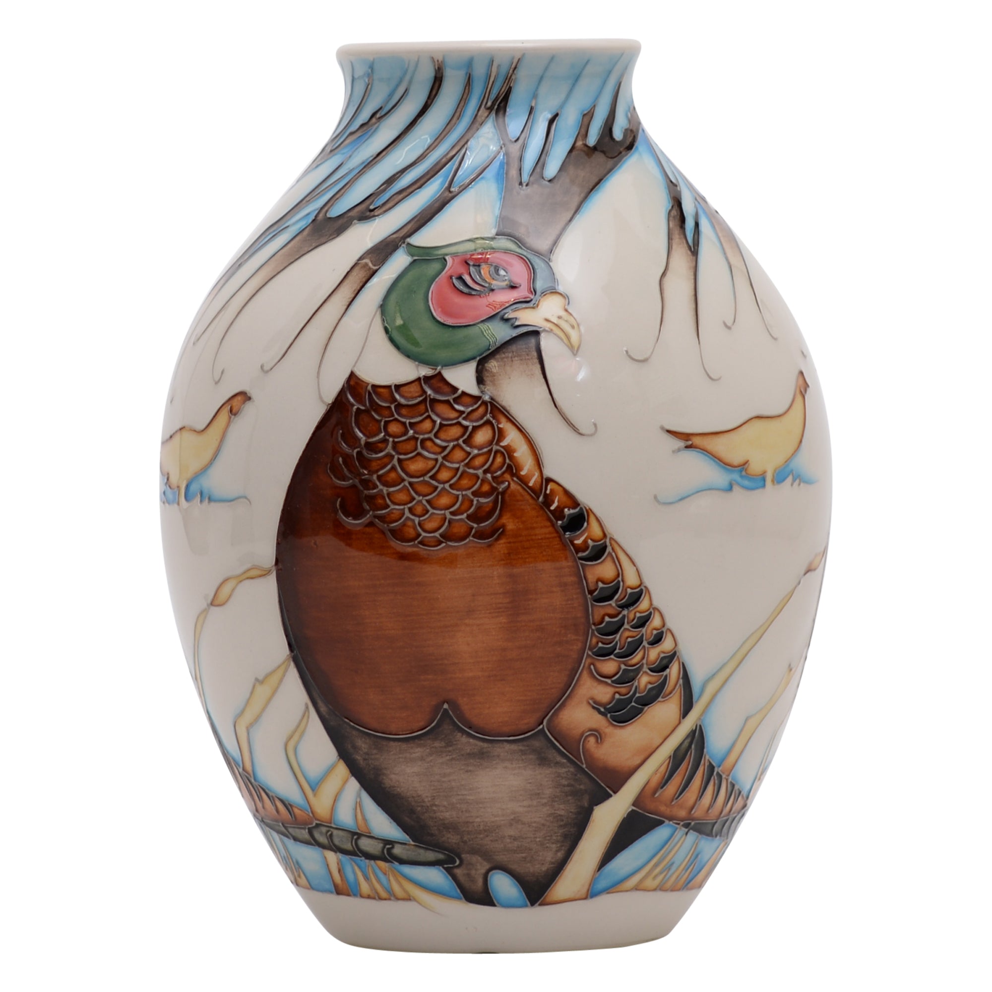 Pheasants of hollow vase trial shape 3
