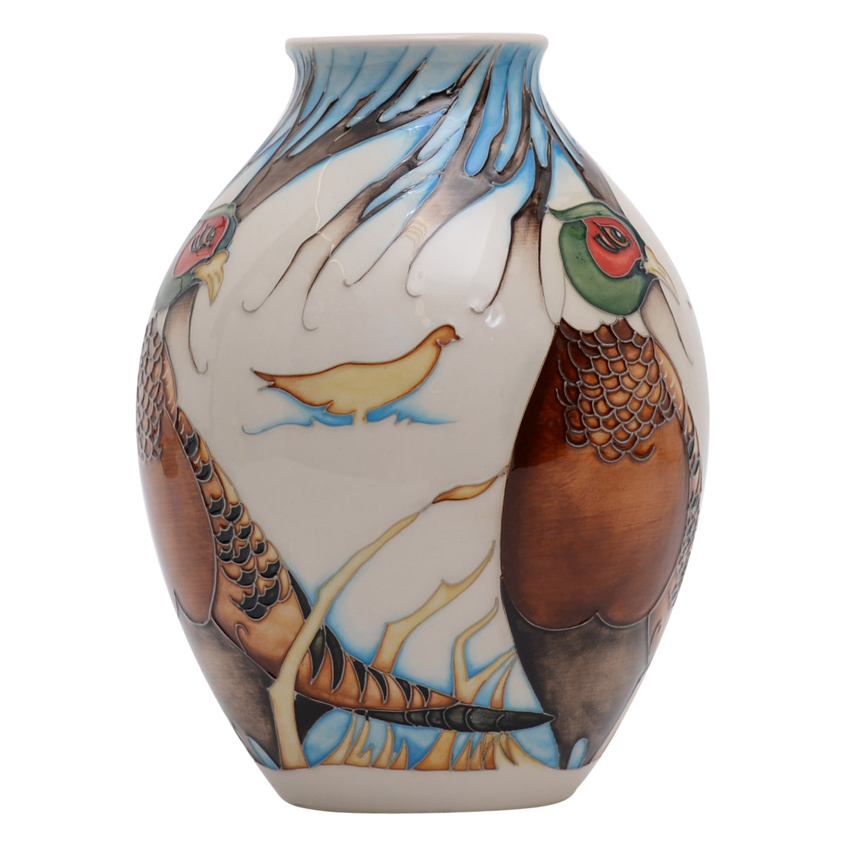 Pheasants of hollow vase trial shape 3