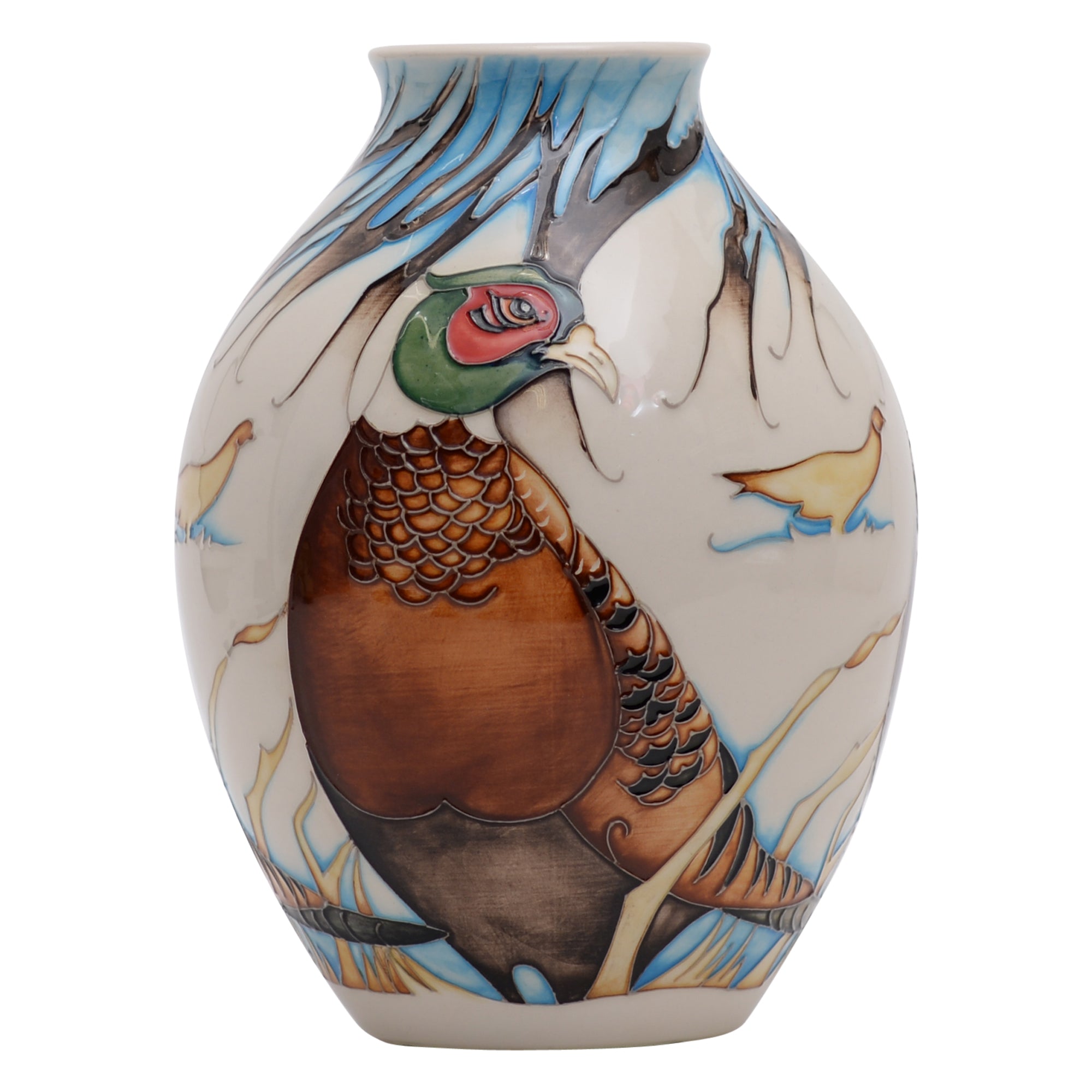 Pheasants of hollow vase trial shape 3