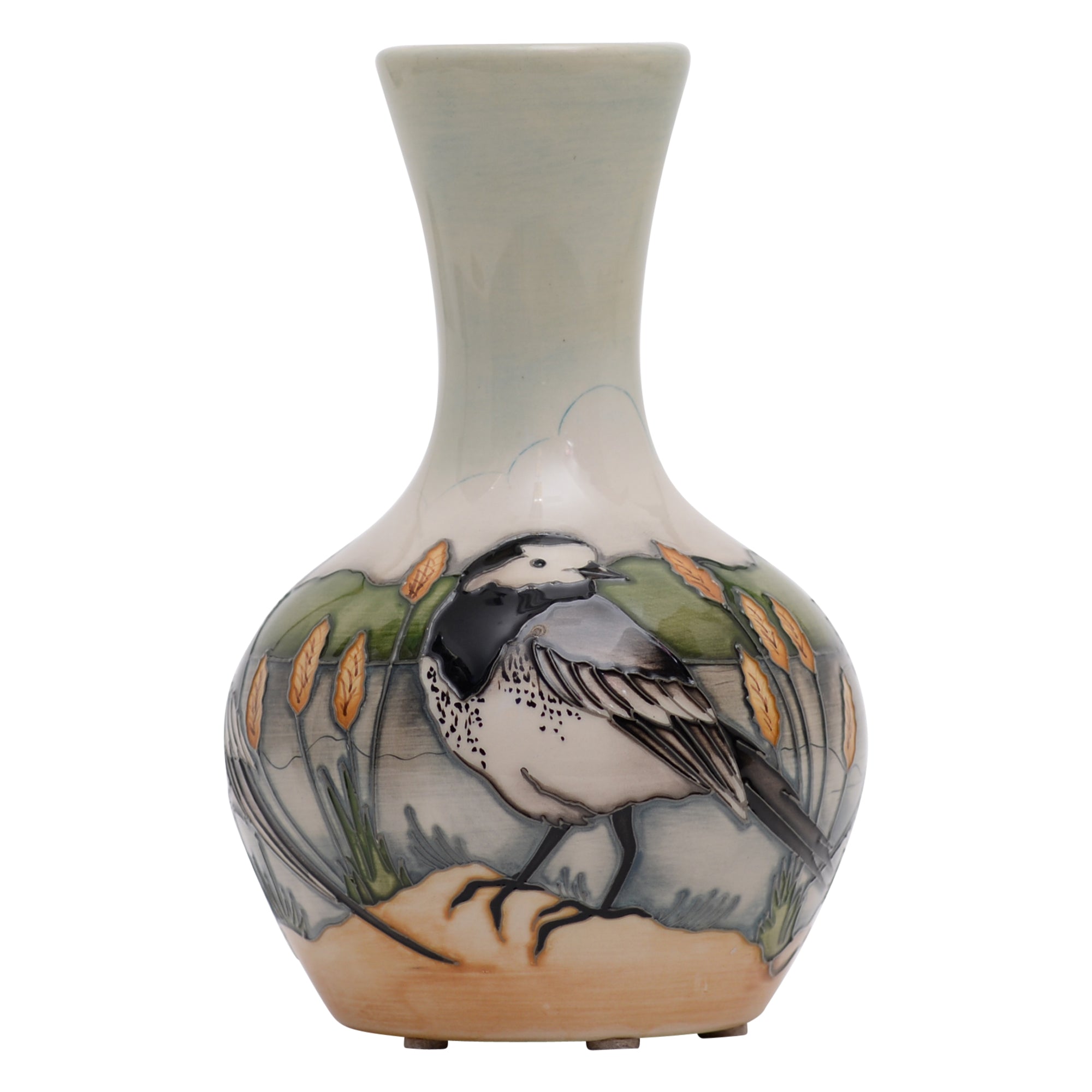 Vase,pheasants of snow hollow trail piece  shape 2