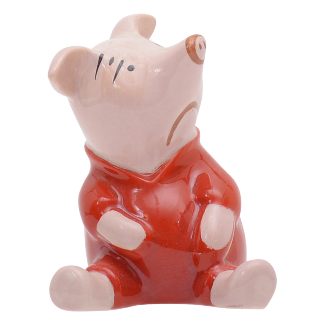 Piglet Gold Stamp pig sculpture