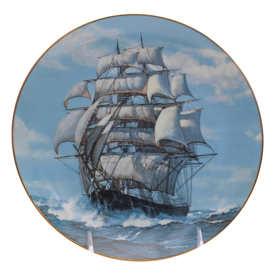 Plate Twilight Under Full Sail