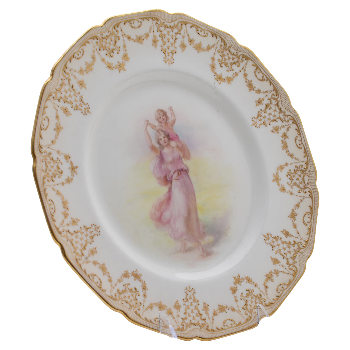 Woman with Birds Plate