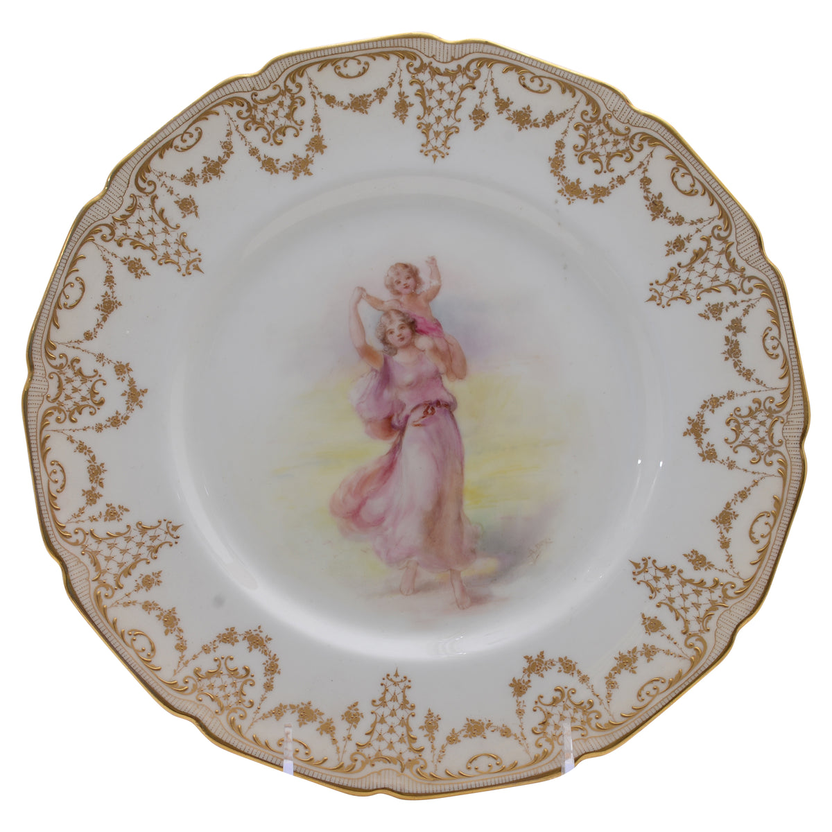 Woman with Birds Plate