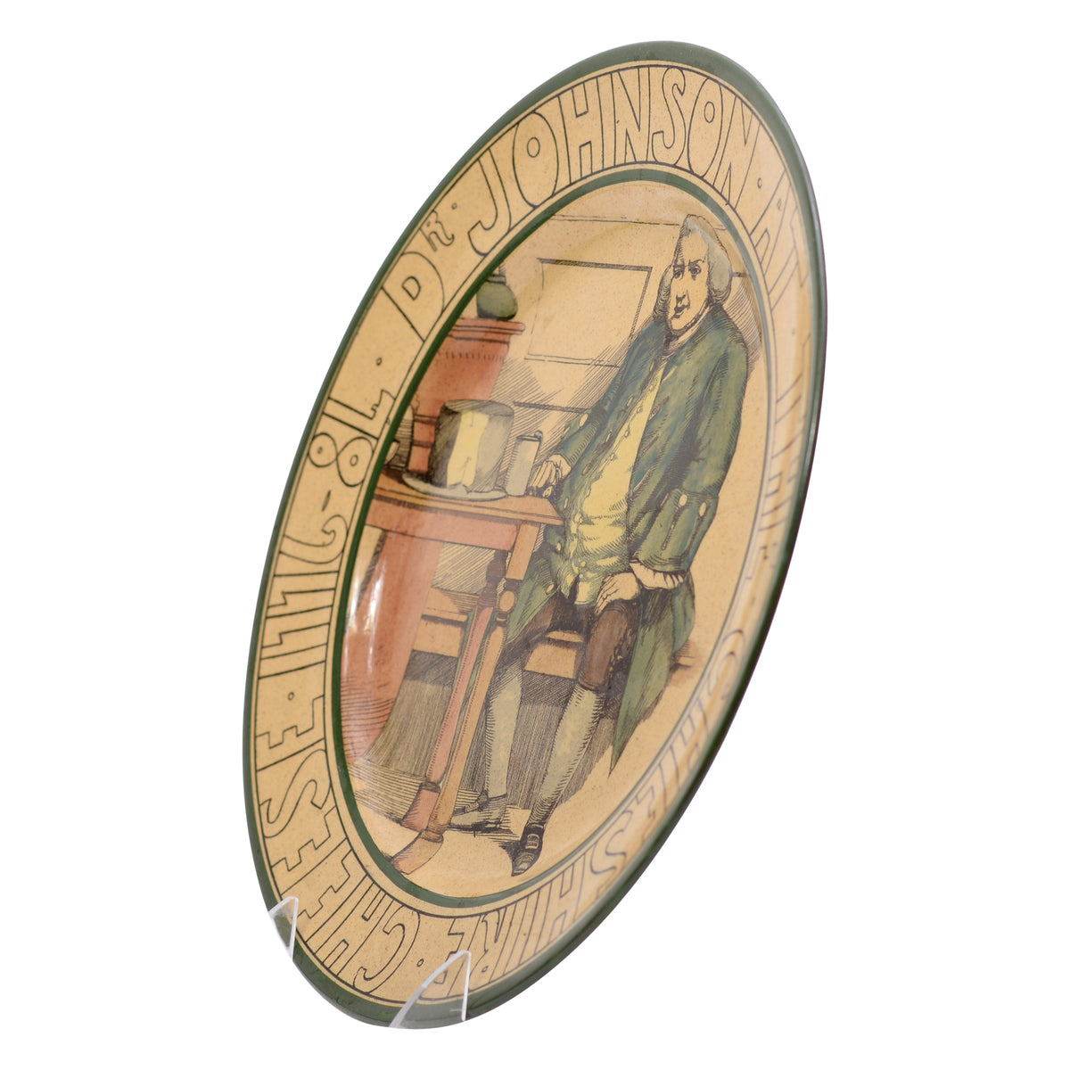 Dr. Johnson at the Cheshire Cheese plate