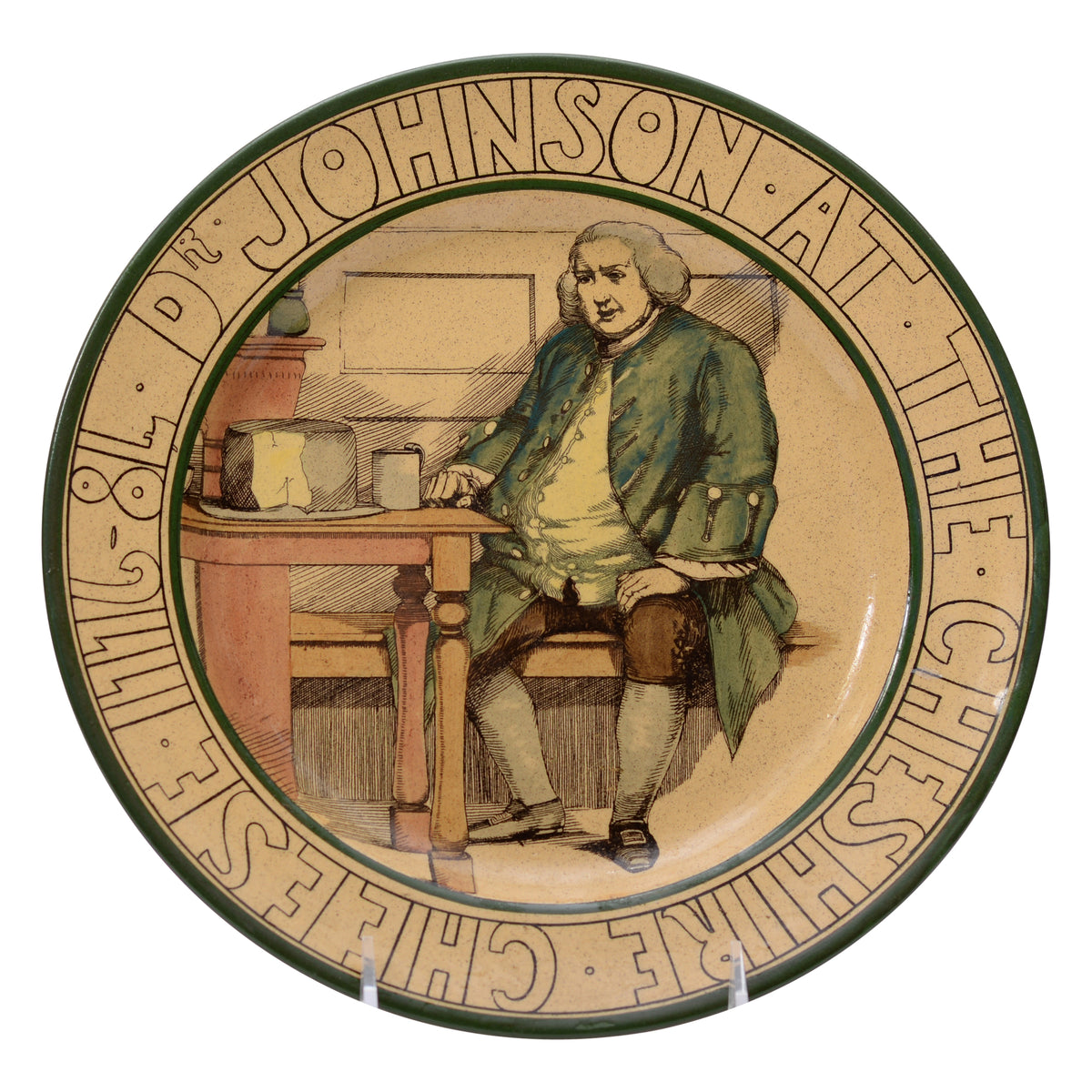 Dr. Johnson at the Cheshire Cheese plate