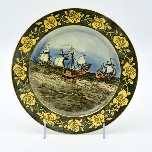 Plate, Three Ships
