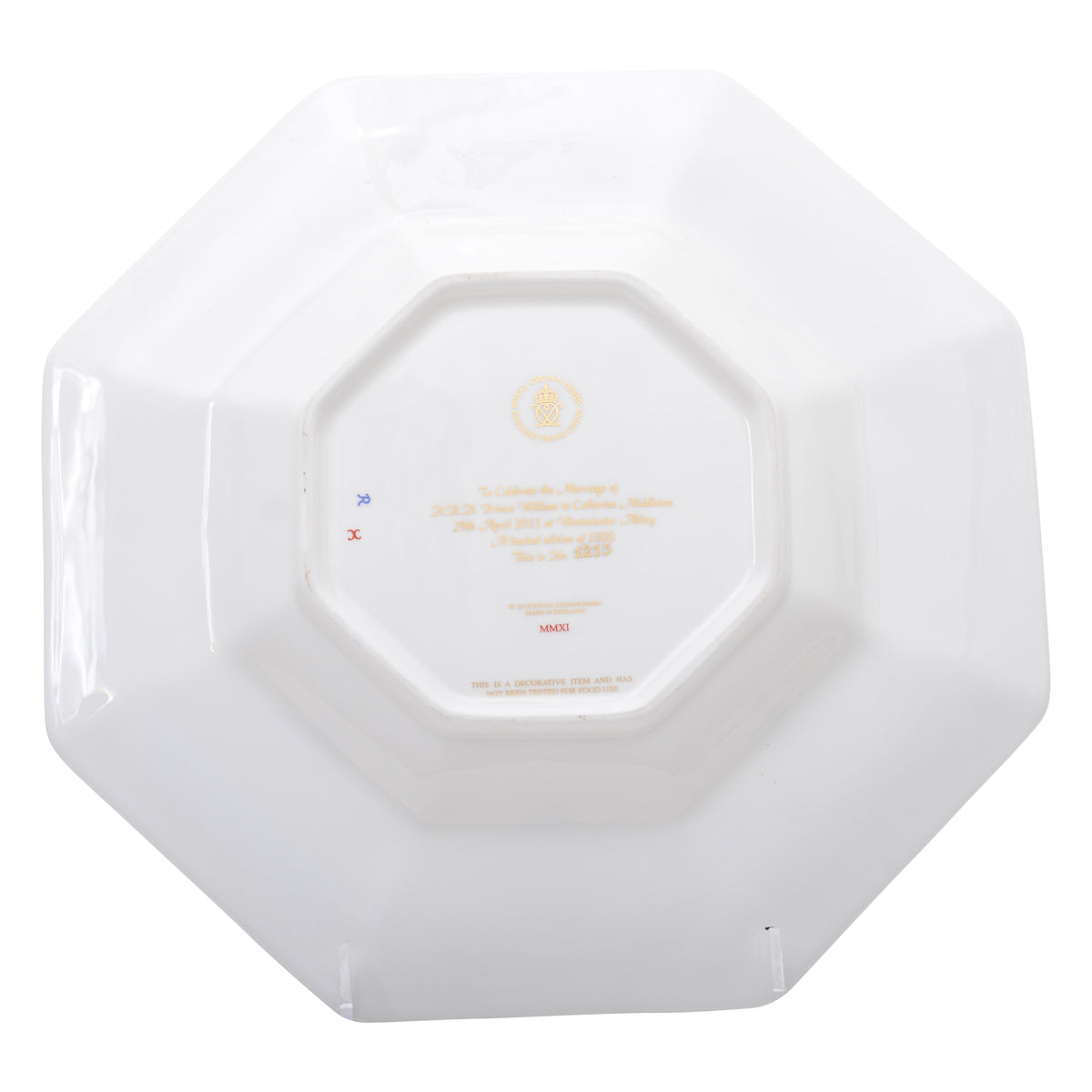 Royal Wedding Commemorative Octagonal Plate