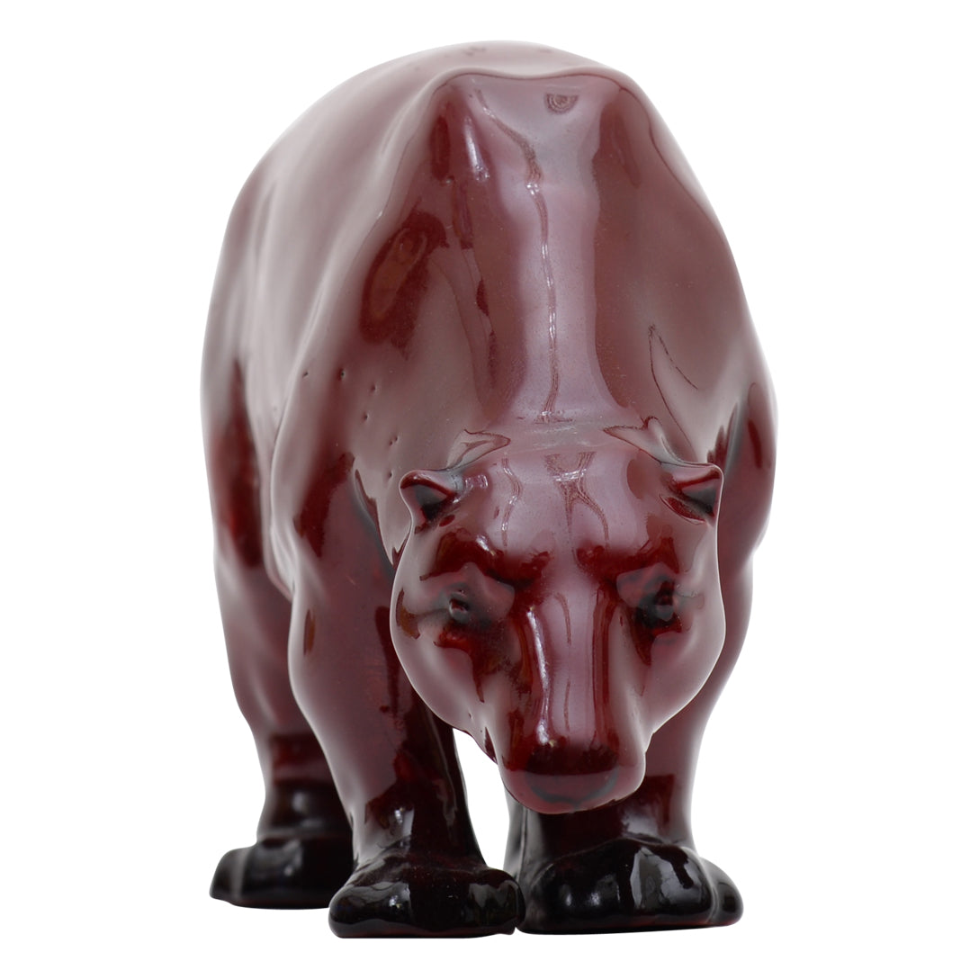 Polar bear flambe sculpture HN861, 