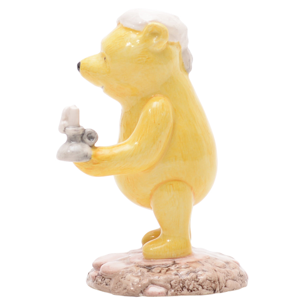 Pooh Lights the Candle bear sculpture
