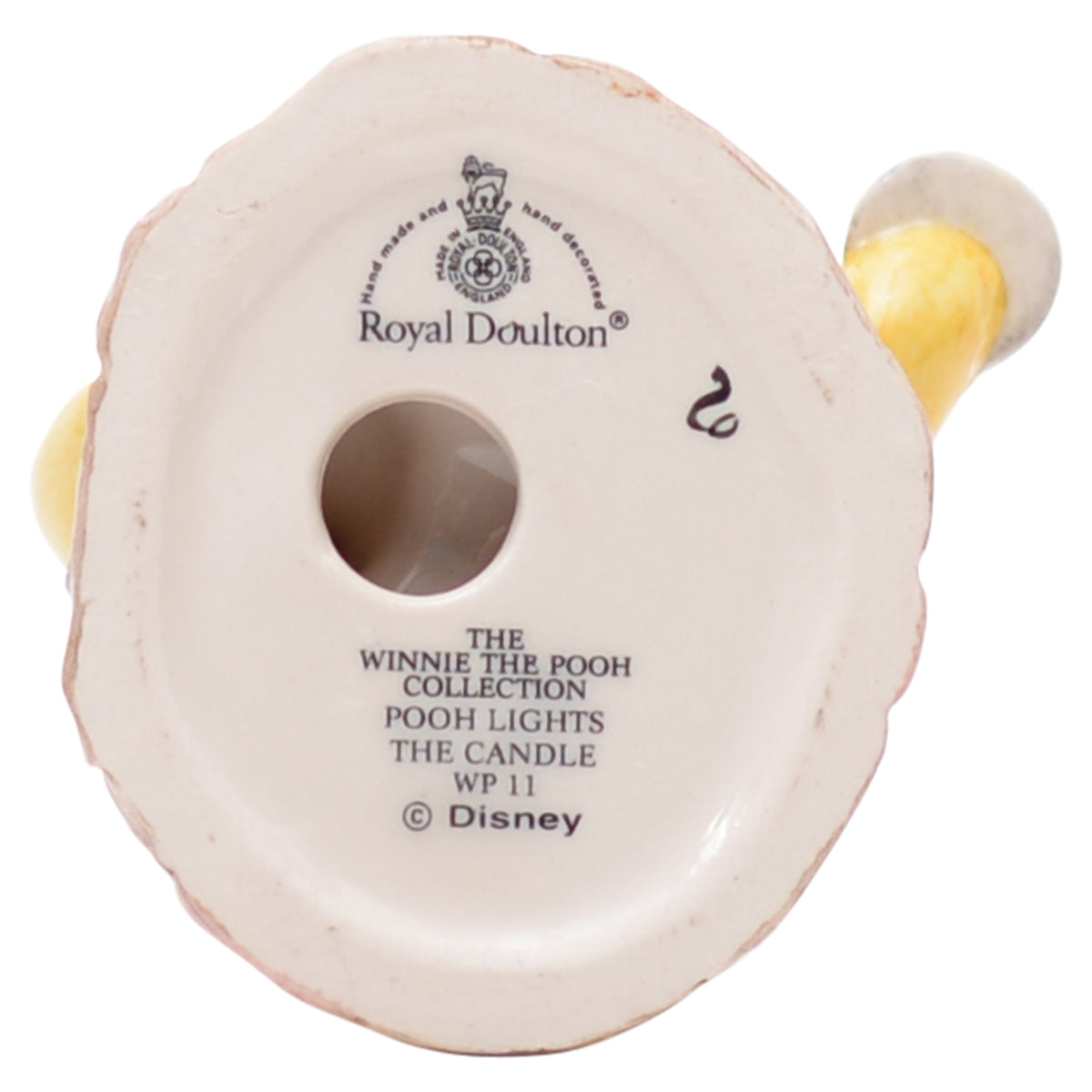 Pooh Lights the Candle bear sculpture