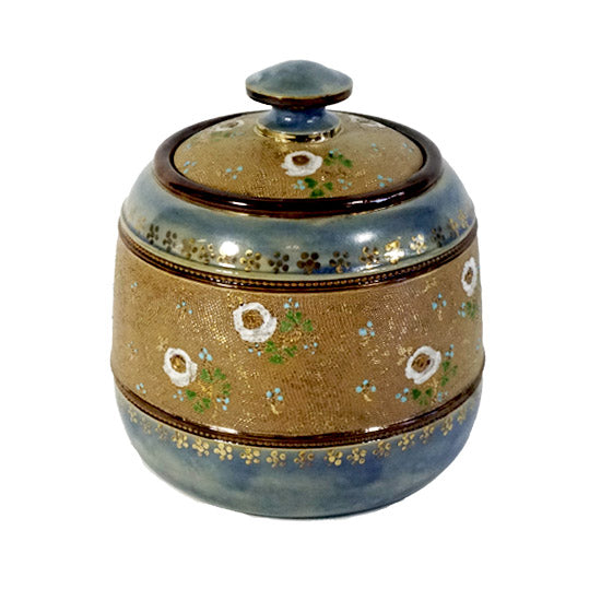 Pottery Roses Tobacco Jar