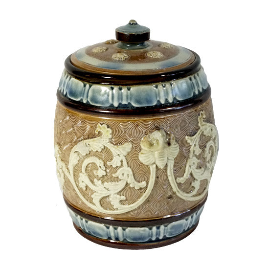 Pottery Scrolls Tobacco Jar