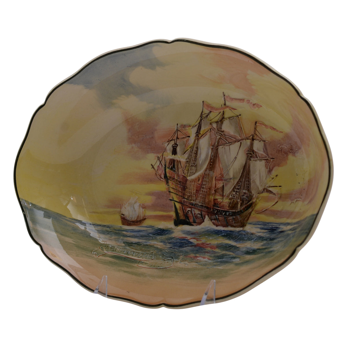 Bowl Famous Ships The Henri Grace A Dieu