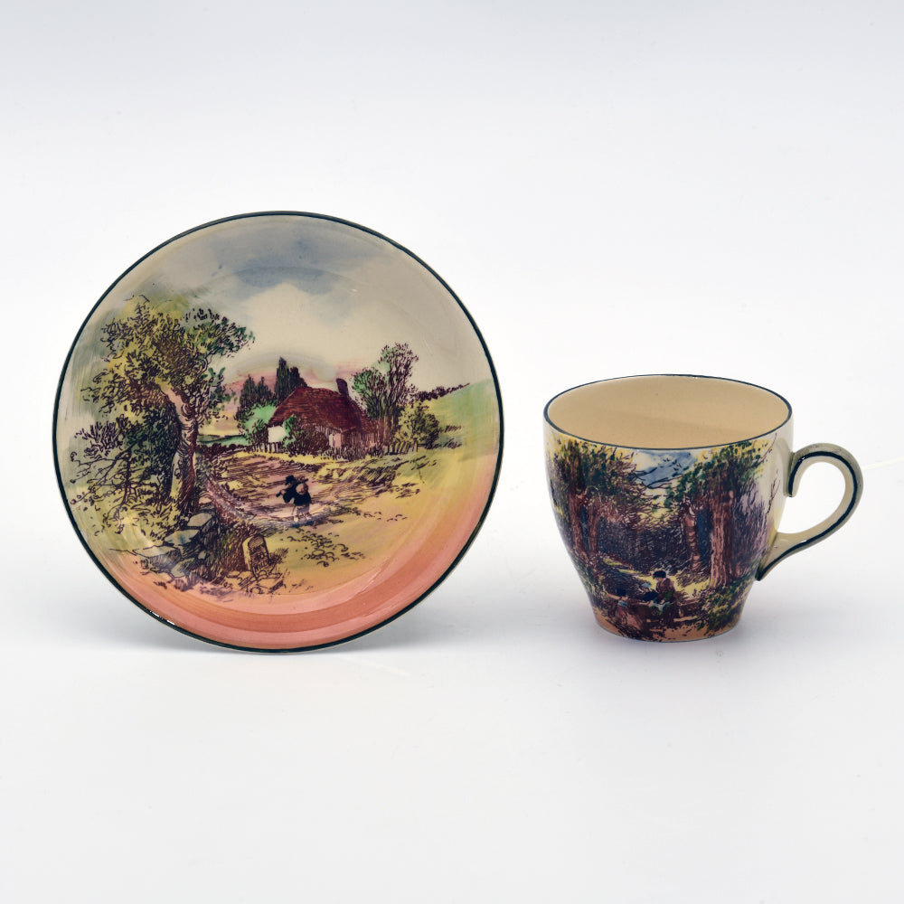Cup Saucer rustic england