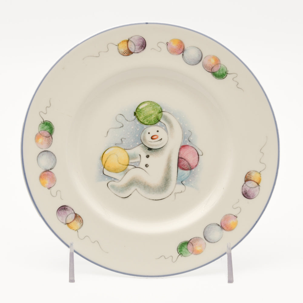 Plate Snowman