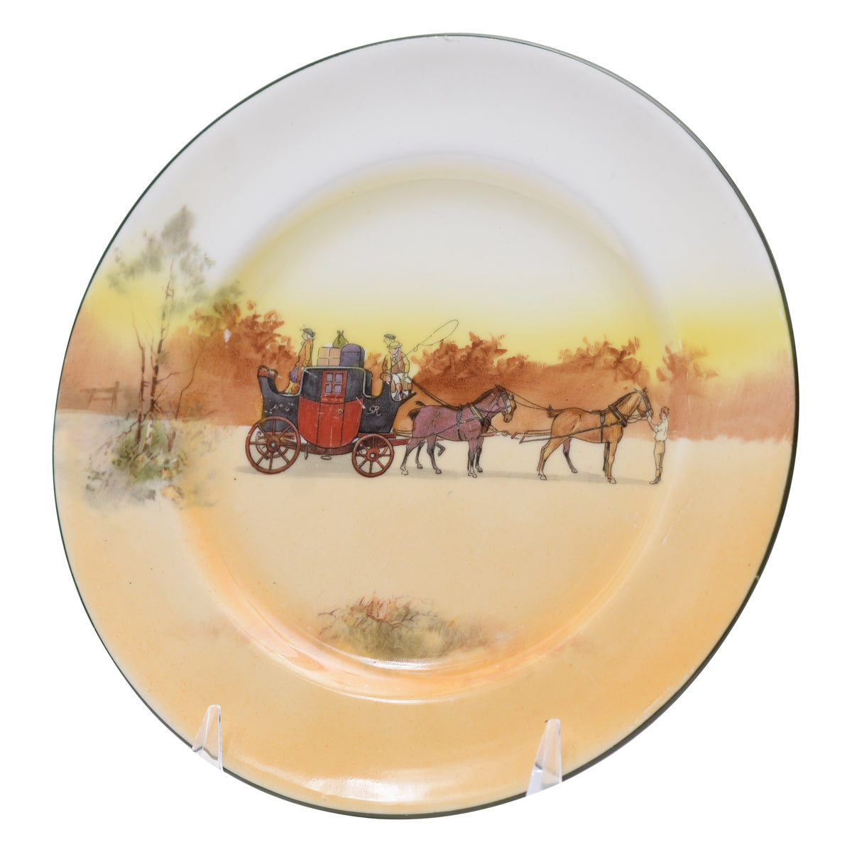 Coaching Scene Plate 8 in.