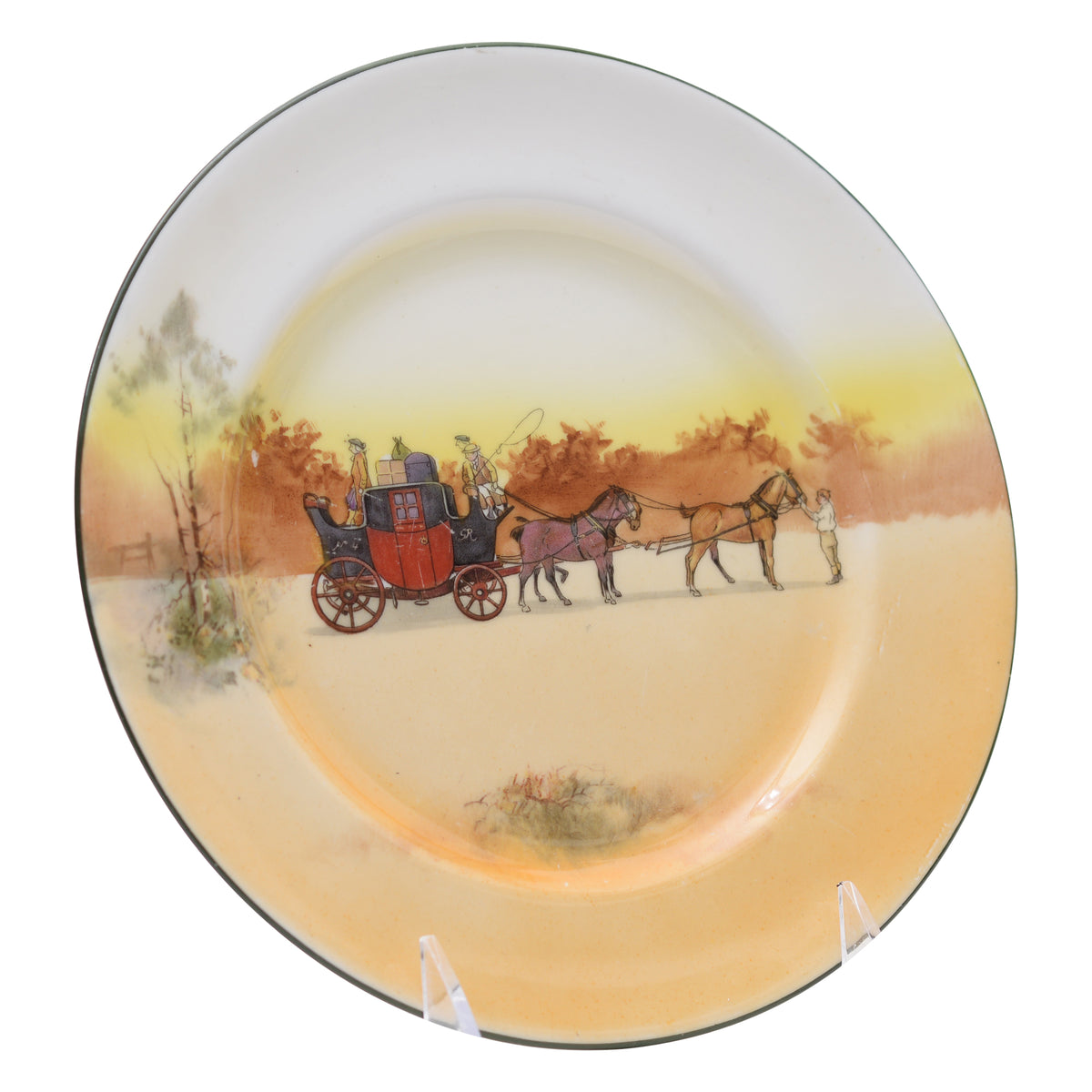 Coaching Scene Plate 8 in.
