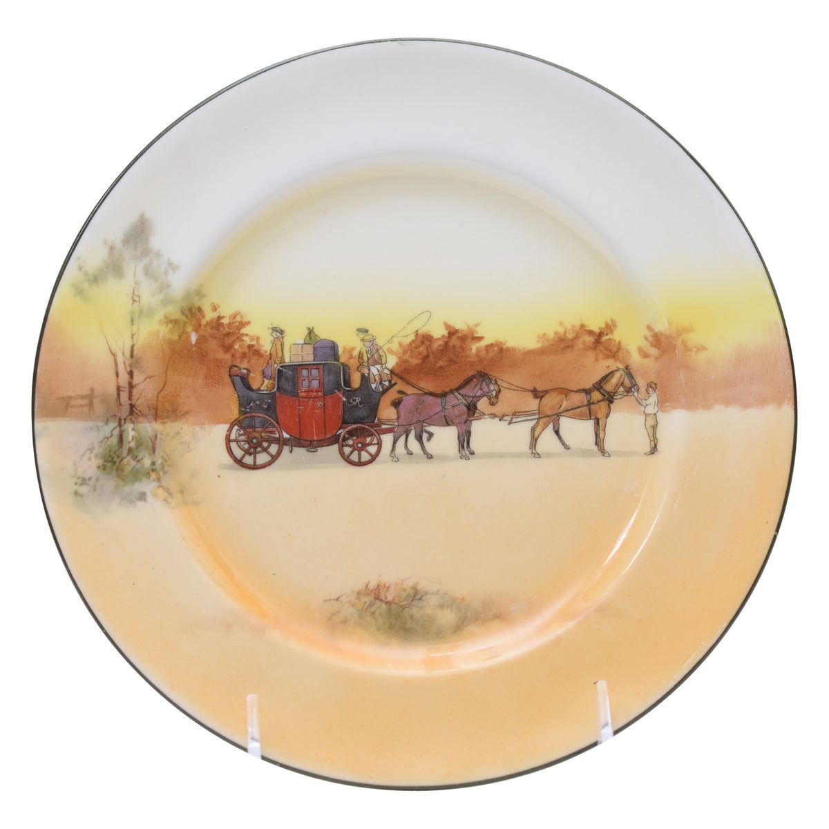 Coaching Scene Plate 8 in.