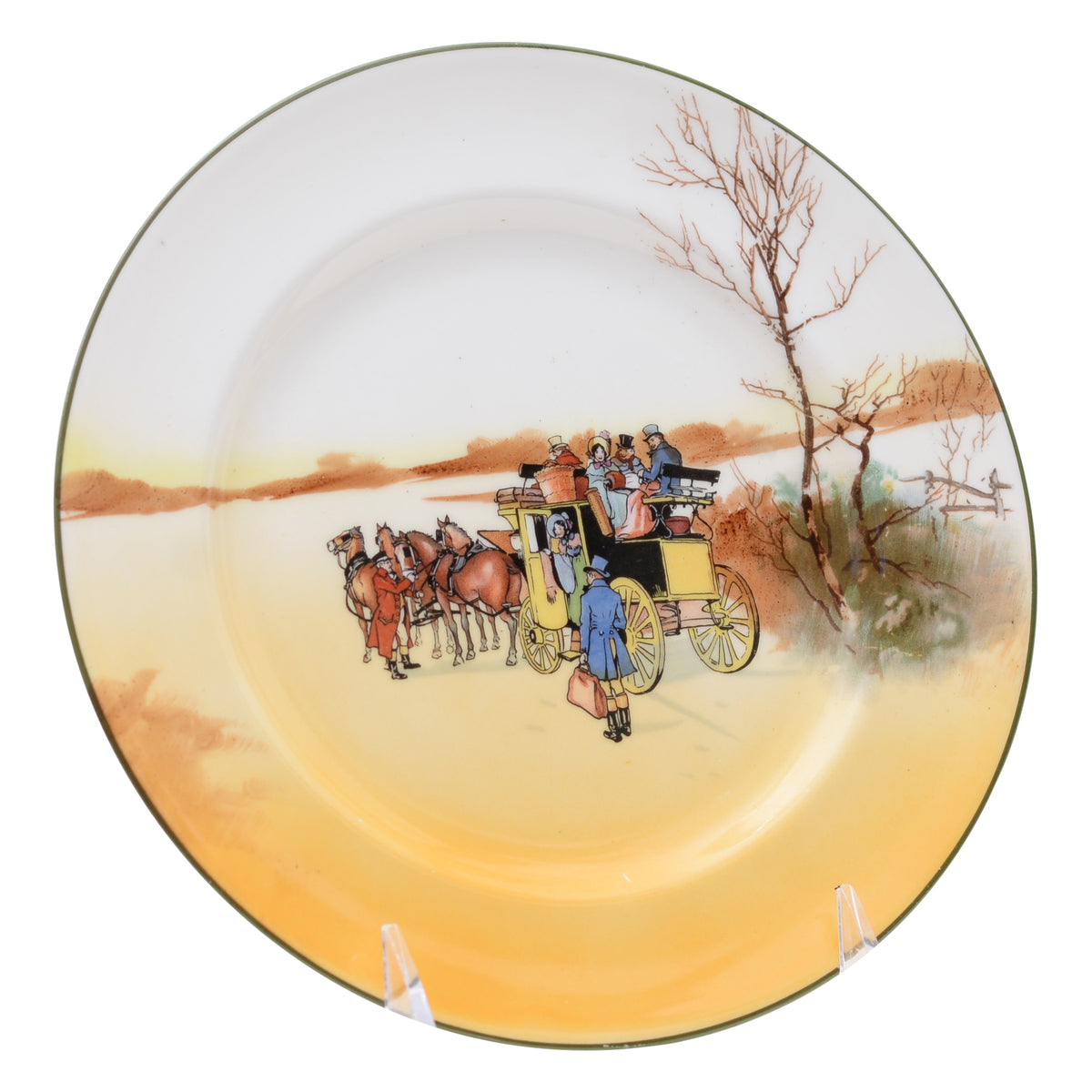 Coaching Scene Plate 8 in.