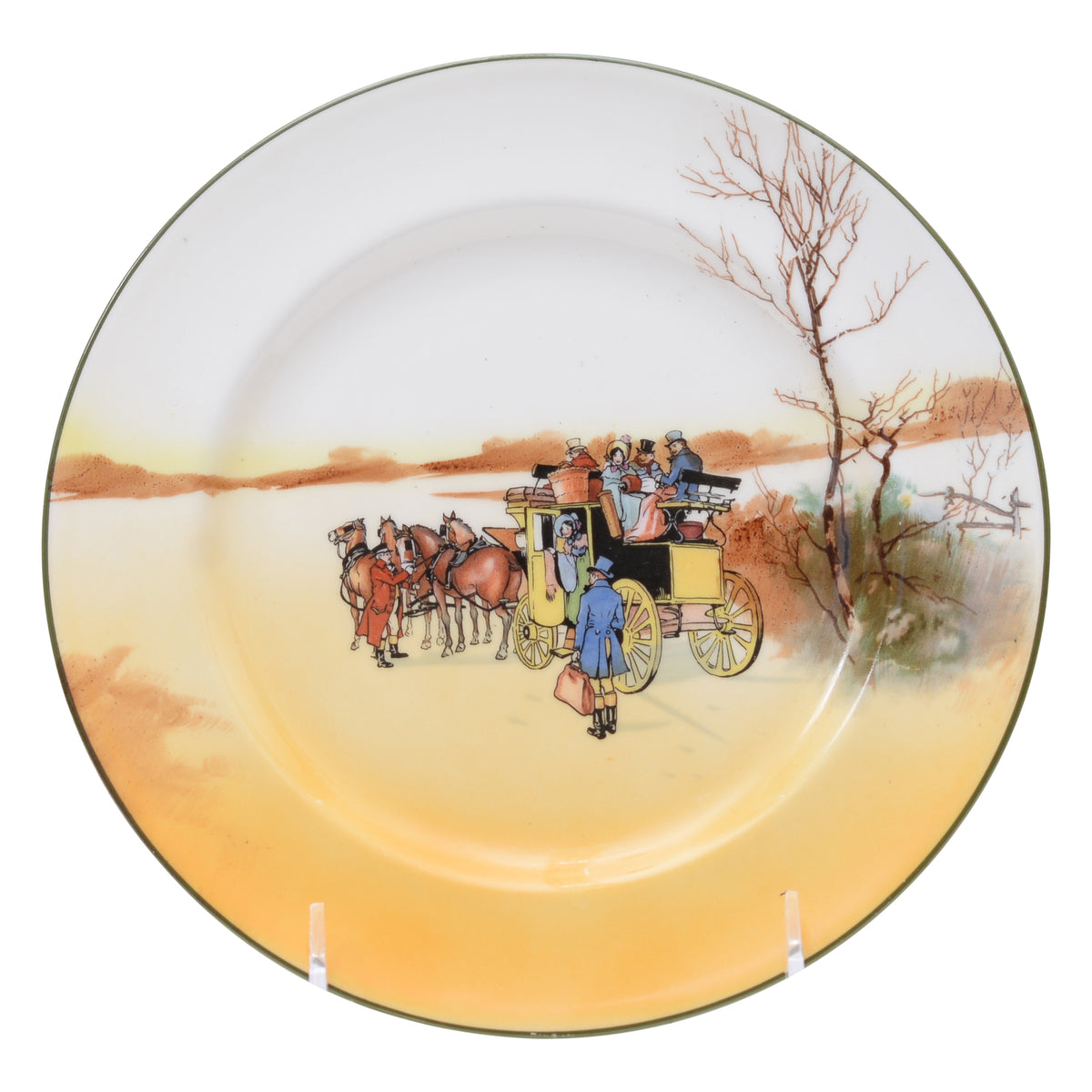 Coaching Scene Plate 8 in.