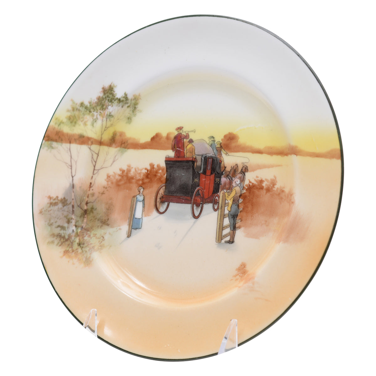 Coaching Scene Plate 8 in.