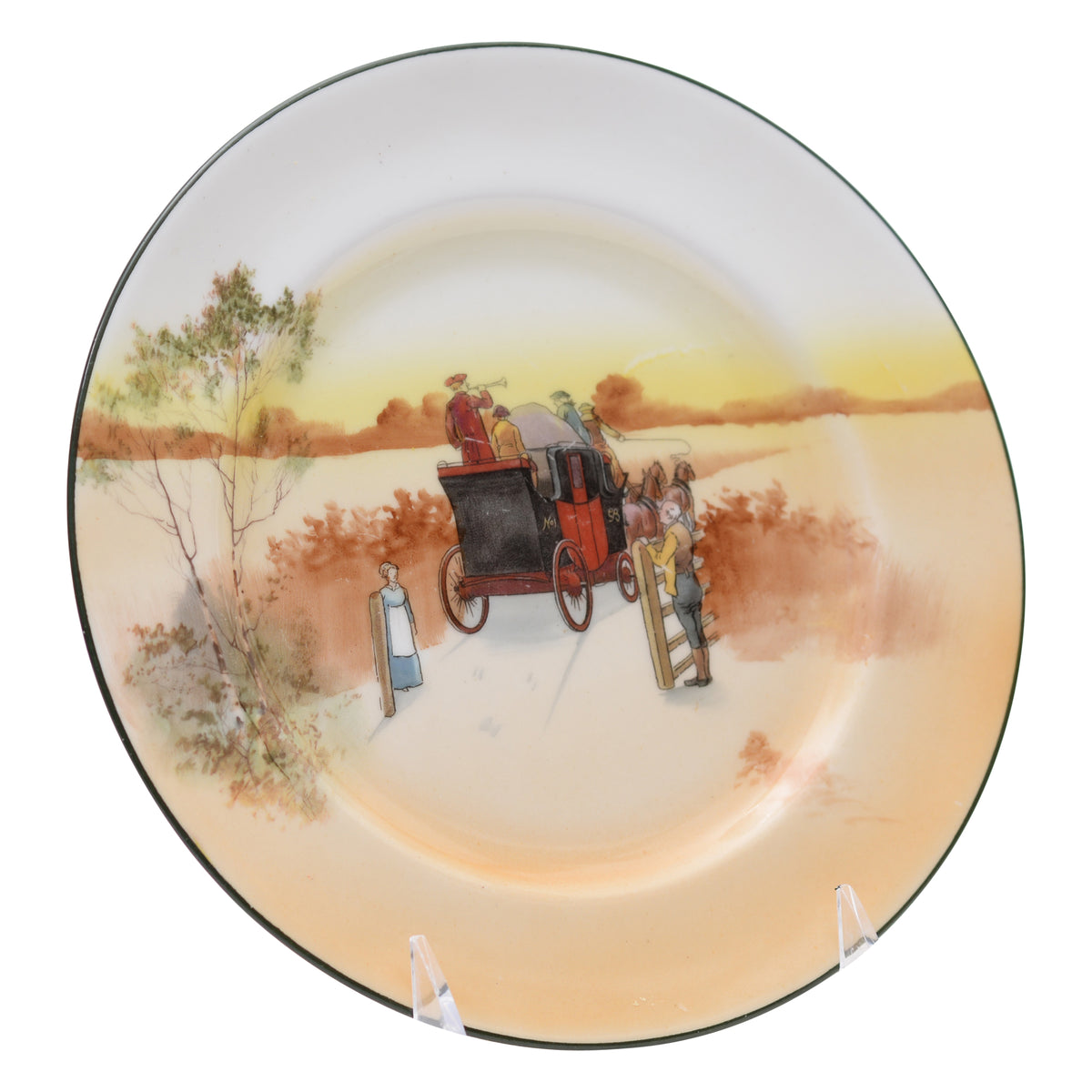 Coaching Scene Plate 8 in.