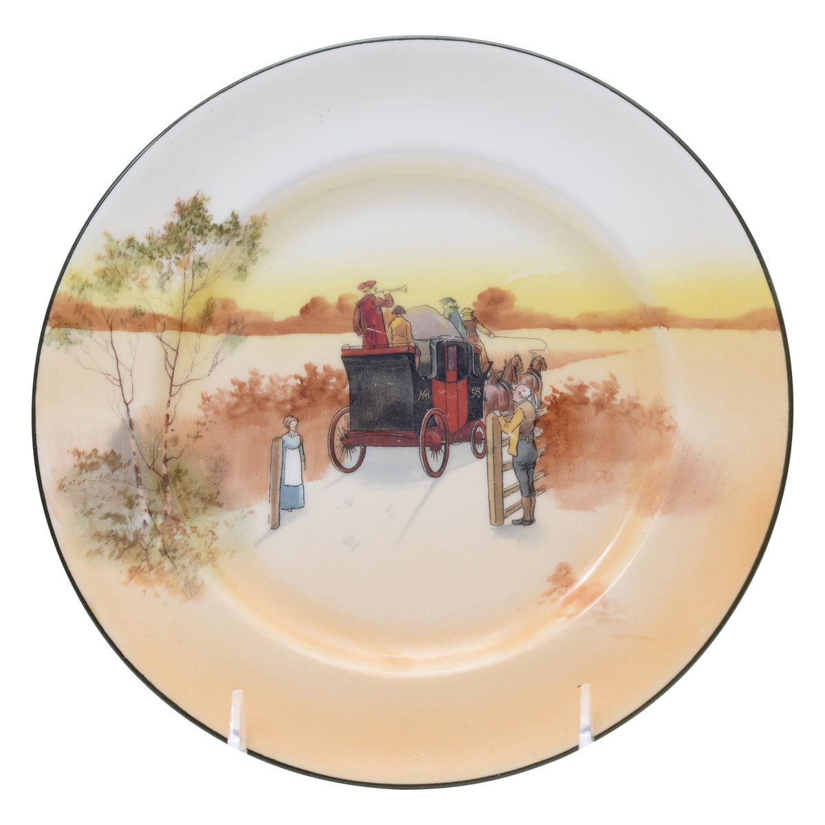Coaching Scene Plate 8 in.