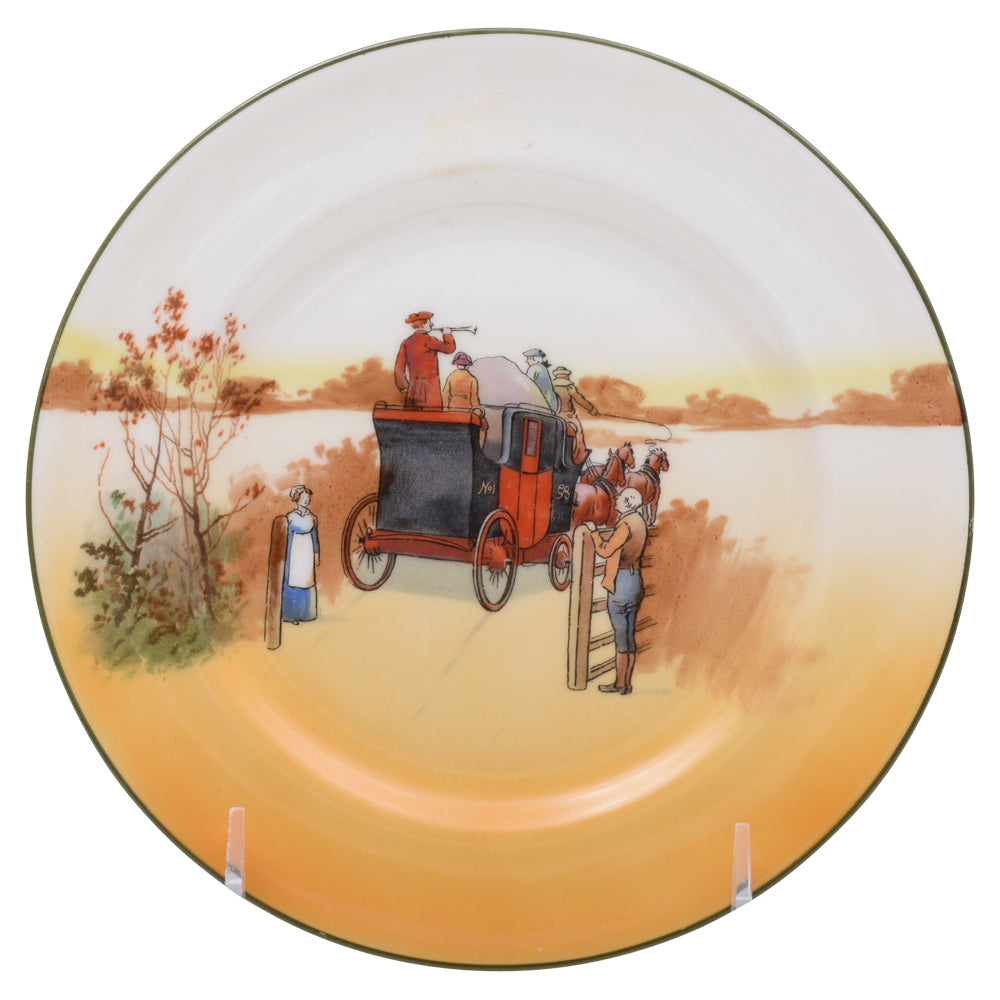 Hunting Plate 7 in. coaching scene