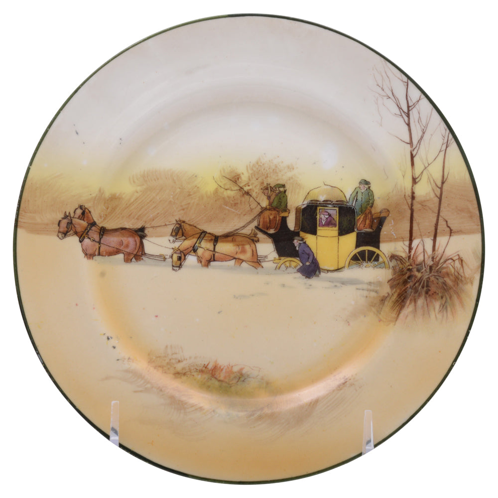 Hunting Plate 7 in. coaching scene plate