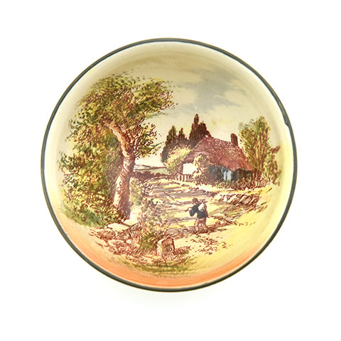 Cottage Scene Sugar Bowl