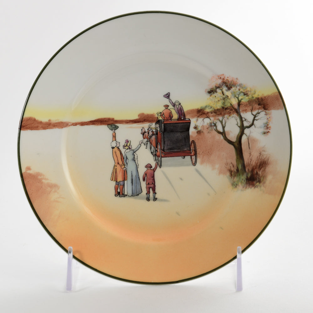 Coaching Scene  Plate 7"