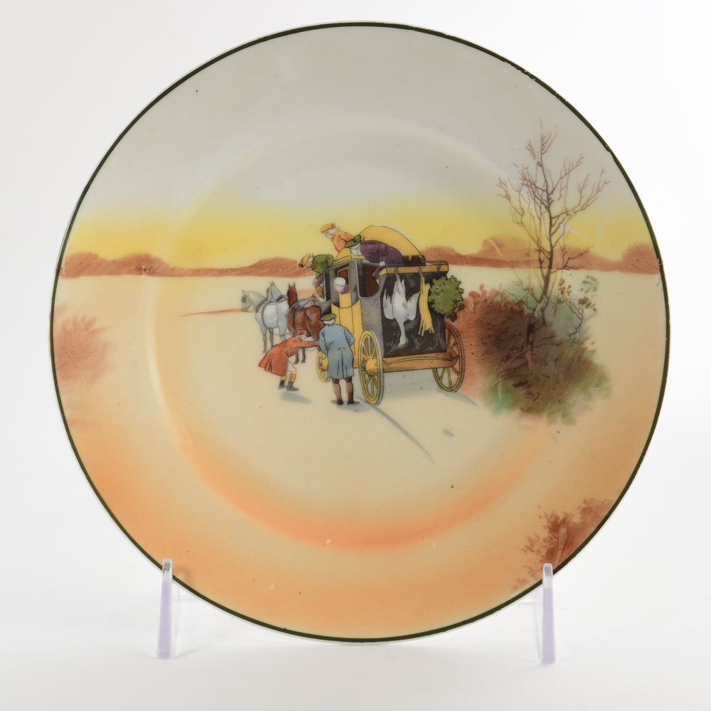 Coaching Scene  Plate 8"