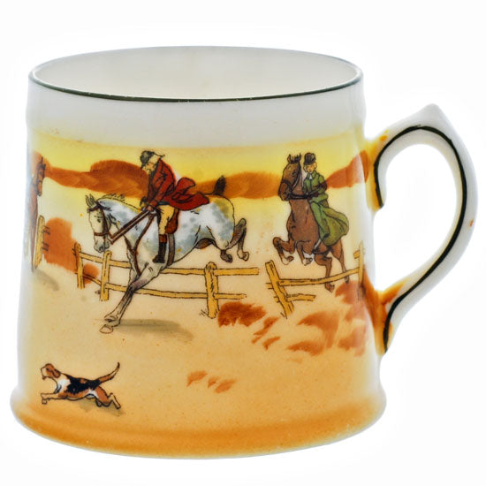 Lady On Horseback Leaping Fence Cup