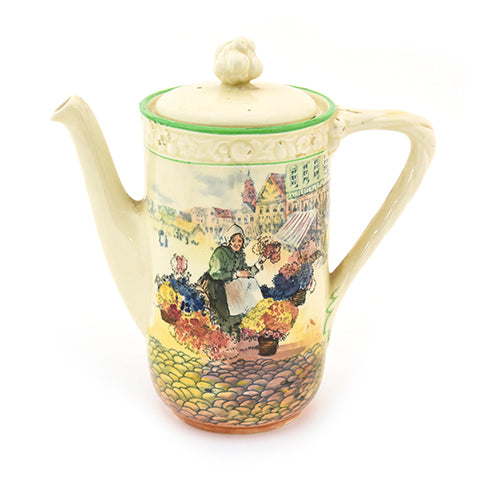 Flower Sellers Coffee Pot