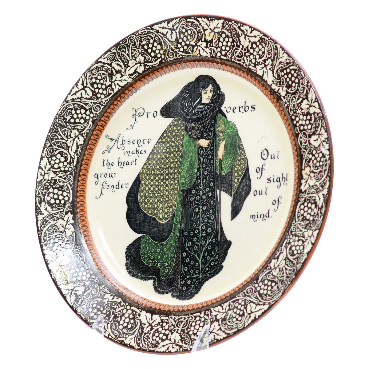 Nothing venture proverbs series plate