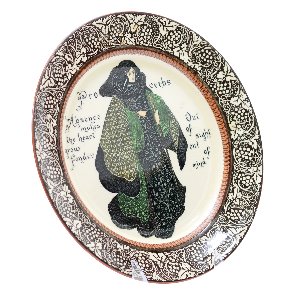 Nothing venture proverbs series plate