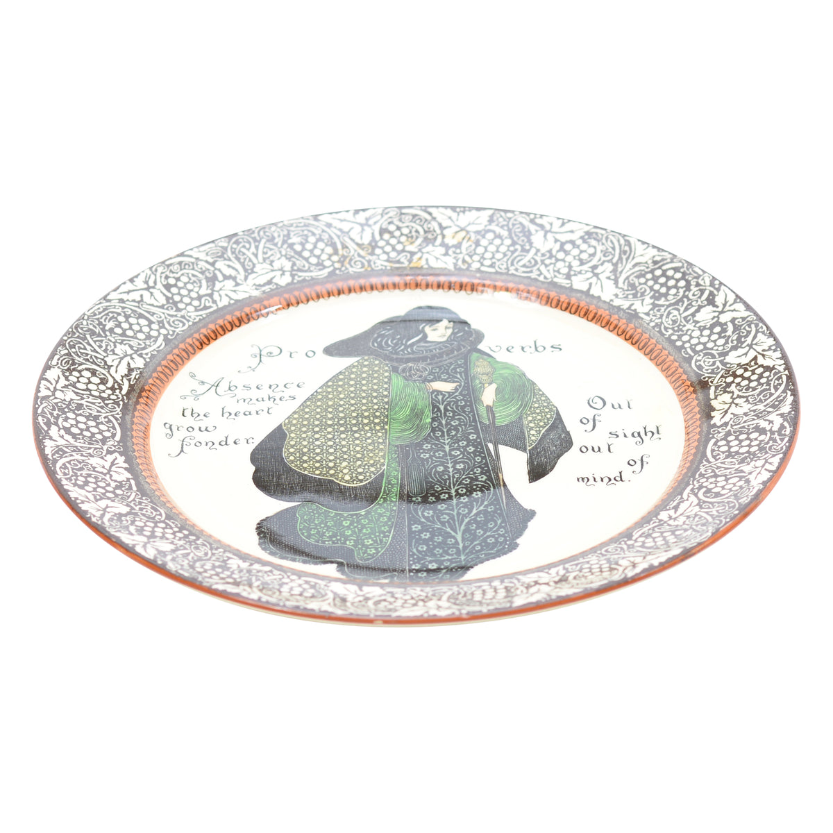 Nothing venture proverbs series plate