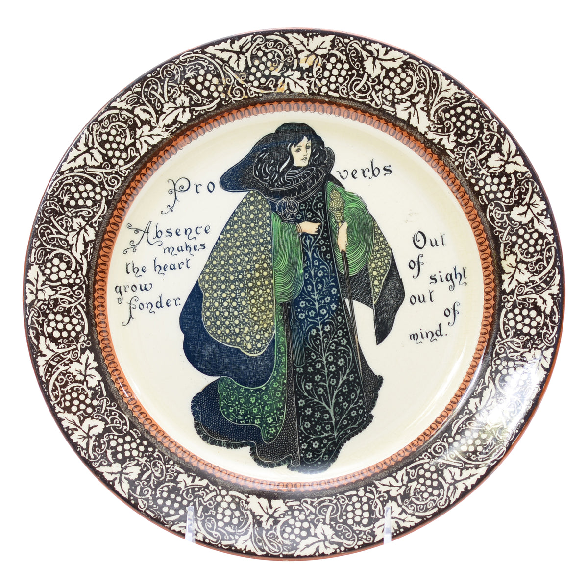 Nothing venture proverbs series plate